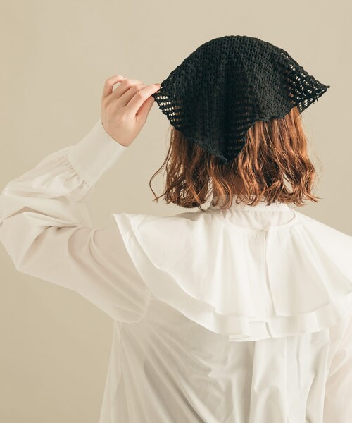 SMELLY（スメリー）の「メッシュヘッドスカーフ（ヘアバンド・レディース・BLK/MOC・-）」の8枚目の写真