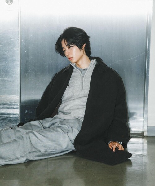 SENSE OF PLACE by URBAN RESEARCH(センスオブプレイスバイアーバンリサーチ)の「『ユニセックス』バルマカーンルーズコート(テーラードジャケット・メンズ・BLACK/D.BROWN/BEIGE/BRN×CHA・M/L)」の9枚目の写真