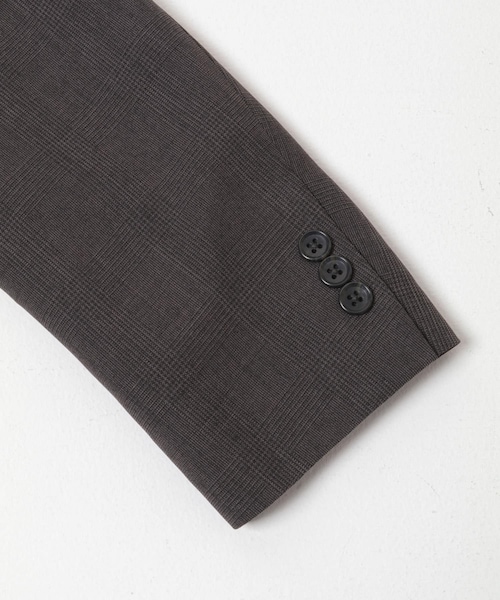 URBAN RESEARCH DOORS（アーバンリサーチドアーズ）の「LIFE STYLE TAILOR　ウーリーノグレンチェックダブルジャケット（テーラードジャケット・メンズ・BROWN-CH・S/M/L/XL）」の12枚目の写真