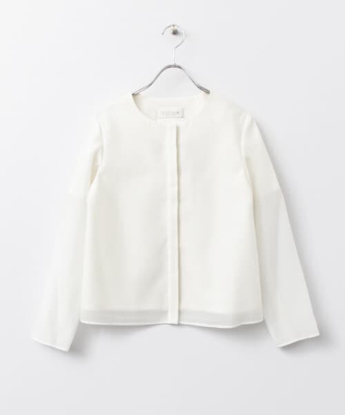 URBAN RESEARCH ROSSO（アーバンリサーチロッソ）の「Lirica　Layered Jacket（テーラードジャケット・レディース・OFF WHITE・FREE）」の2枚目の写真