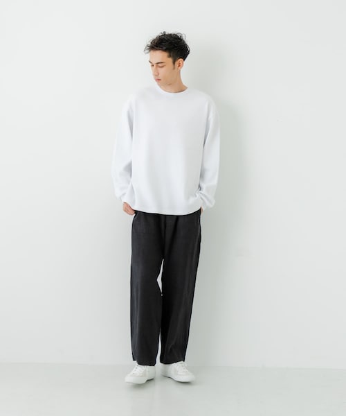 URBAN RESEARCH（アーバンリサーチ）の「度詰めワッフルロングスリーブ（Tシャツ/カットソー・メンズ・WHITE/OATMEAL/GRAY H/BLACK・S/M/L/XL）」の16枚目の写真
