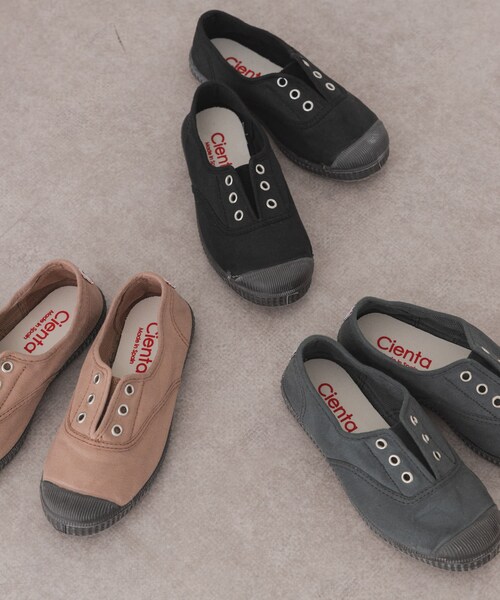 URBAN RESEARCH DOORS（アーバンリサーチドアーズ）の「Cienta　キャンバスシューズ(KIDS)（シューズ小物/雑貨・キッズ・NEGRO/BEIGE/ANTRACITA・17/18/19/20）」の6枚目の写真