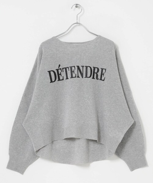 ITEMS URBANRESEARCH(アイテムズ アーバンリサーチ)の「シアーロゴニット(ニット/セーター・レディース・GRY/BRN/NVY・Free)」の4枚目の写真