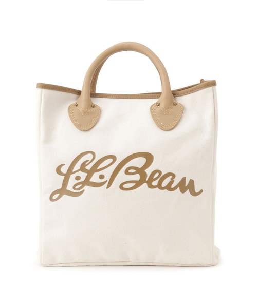 ADAM ET ROPE'(アダムエロペ)の「【J'aDoRe・店舗限定】【L.L.Bean for SALON(エル・エル・ビーン)】別注スクエアトートバッグ(トートバッグ・レディース・キナリ/ベージュ系・F)」の1枚目の写真