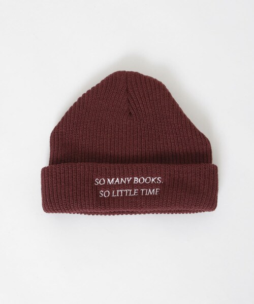 URBAN RESEARCH(アーバンリサーチ)の「BLANKMAG SO MANY BOOKS Knit Cap(ニットキャップ/ビーニー・メンズ・Green/Black/Burgundy/Gray・FREE)」の4枚目の写真