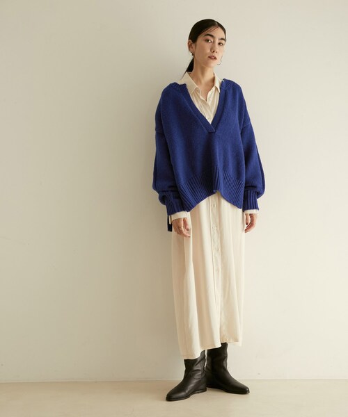 ADAM ET ROPE'（アダムエロペ）の「【WEB限定】アルパカ混キーネック