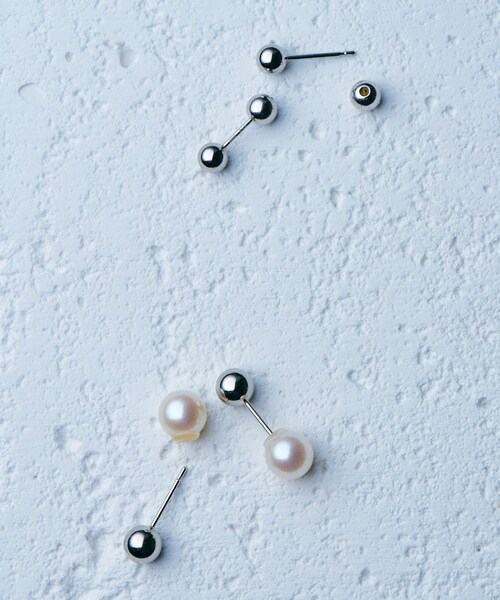 ROPE'（ロペ）の「【Mimi】R（ロペ アール）PT プレーンスタッドピアス（ピアス（両耳用）・レディース・シルバー系・F）」の21枚目の写真