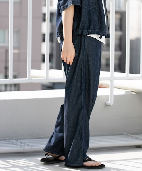 EKAL（エカル）の「『別注』Wrangler×EKAL　ライトデニムリラックスバギーパンツ（デニムパンツ・レディース・USED/O.W・one）」の15枚目の写真