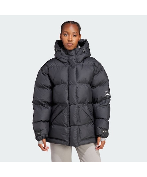 adidas（アディダス）の「adidas by Stella McCartney 中わた入り ミッドレングス プリントジャケット（ジャケット/アウター・レディース・ブラック・J/XS/S/M/J/XL/J/2XL/J/3XL/L/XS/XL/2XL/3XL/5XL）」の3枚目の写真