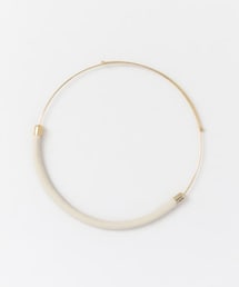 SENSE OF PLACE by URBAN RESEARCH | レザーカバーメタルチョーカー∴(ネックレス)