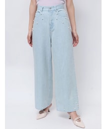 MERCURYDUO | パールデニムパンツ(デニムパンツ)