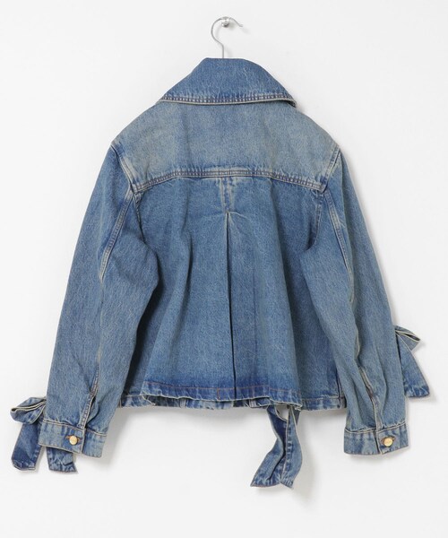 URBAN RESEARCH(アーバンリサーチ)の「GANNI TINT RIGID DENIM BOW JACKET(デニムジャケット・レディース・MID BLUE・36/38)」の6枚目の写真