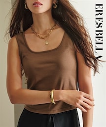 nissen | スクエアネックタンクトップ【ERES BELLA】(キャミソール)