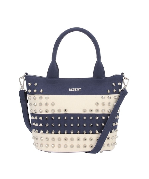 【RESEXXY】キャンパスBIGスタッズミニトートバッグ