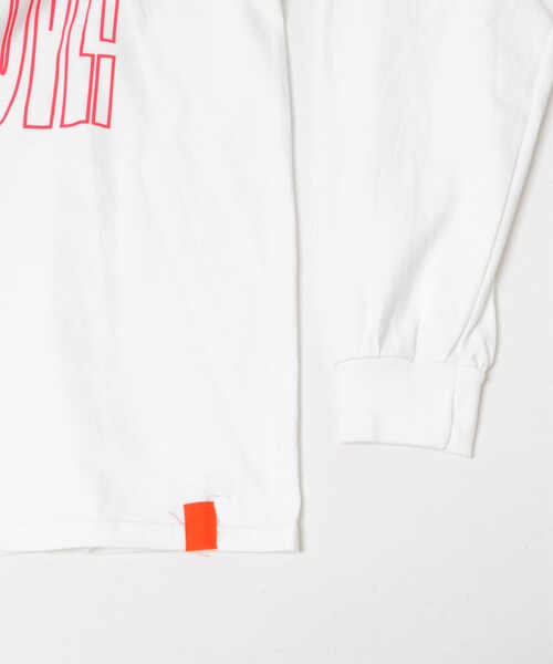 THE GOODLAND MARKET（ザグッドランドマーケット）の「TONY　Bigger Love LS Pocket Tee（Tシャツ/カットソー・メンズ・WHT/BURGUNDY・L）」の12枚目の写真