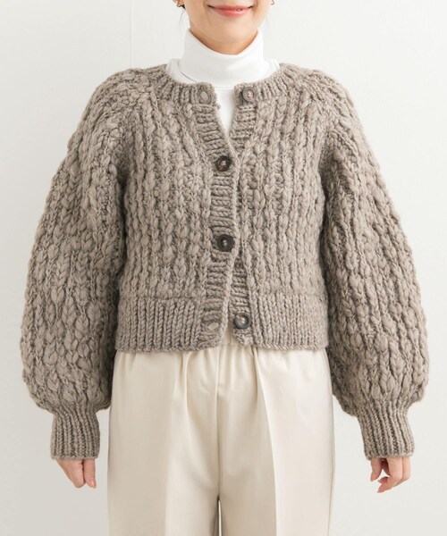 URBAN RESEARCH DOORS(アーバンリサーチドアーズ)の「『別注』KHWOPA SPIRIT×DOORS スラブカーディガン(カーディガン/ボレロ・レディース・ライトブラウン・one)」の5枚目の写真