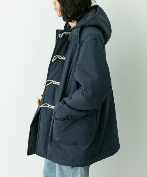 URBAN RESEARCH Sonny Label（アーバンリサーチサニーレーベル）の「ARMY TWILL　Cotton Nylon Duffel Coat（その他アウター・メンズ・NAVY/BLACK・M/L）」の14枚目の写真
