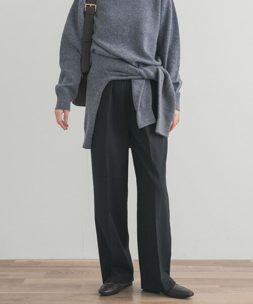 URBAN RESEARCH DOORS(アーバンリサーチドアーズ)の「『UR TECH』ウラキモウストレートイージーパンツ(その他パンツ・レディース・GREIGE/BLACK・S/M)」の8枚目の写真