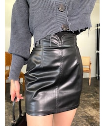 EMODA | カーブウエストミニスカート(スカート)