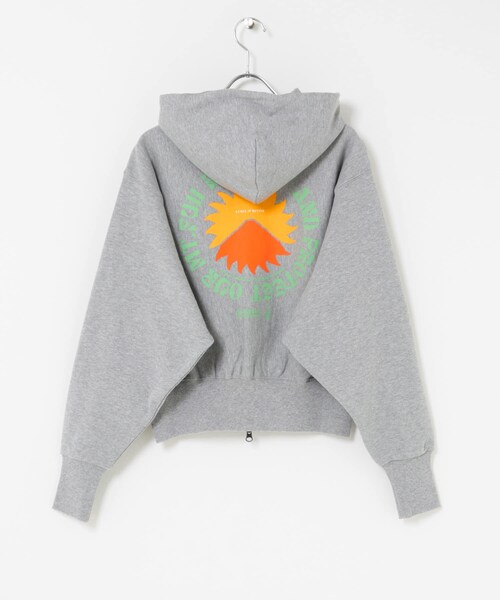 THE GOODLAND MARKET（ザグッドランドマーケット）の「PARKS PROJECT　Mt.FUJI No.4 ZipHoodie（パーカー・レディース・GRAY/PINK・FREE）」の13枚目の写真