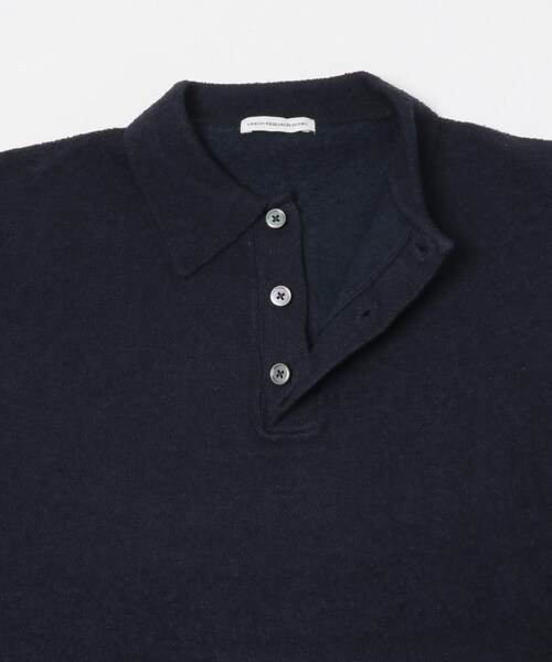 URBAN RESEARCH DOORS（アーバンリサーチドアーズ）の「ミニブークレ ニットポロ（ニット/セーター・メンズ・BROWN/NAVY/YELLOW・M/L）」の9枚目の写真