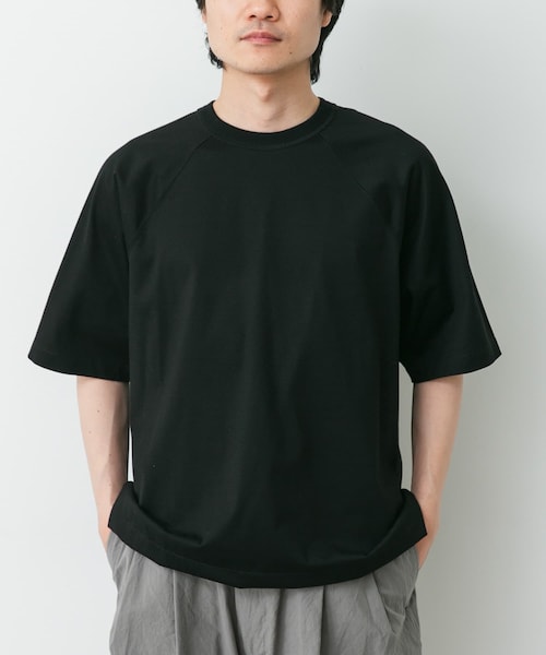 URBAN RESEARCH DOORS(アーバンリサーチドアーズ)の「STILL BY HAND ハーフスリーブカットソー(Tシャツ/カットソー・メンズ・BLACK/PALE GREY/NAVY/D.ORANGE・46/48)」の1枚目の写真