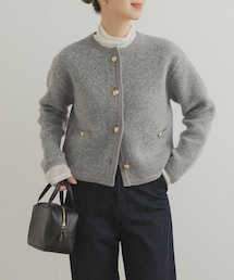 URBAN RESEARCH DOORS | ノーカラーニットカーディガン(カーディガン/ボレロ)