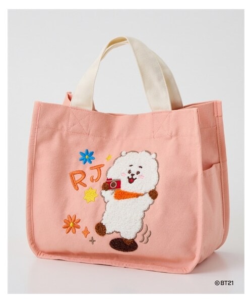 nissen（ニッセン）の「BT21 amazing journeyサガラ刺しゅうキャンバストートバッグ（トートバッグ・メンズ・RJ/SHOOKY/KOYA/MANG/CHIMMY/TATA/COOKY・Y）」の8枚目の写真