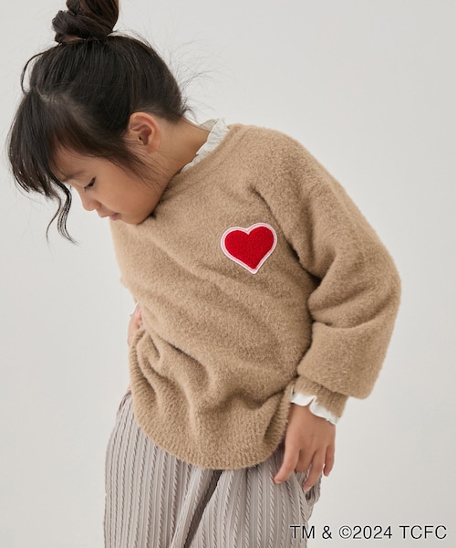 ROPE' PICNIC(ロペピクニック)の「【Care Bears(ケアベア)×ROPE' PICNIC】【KIDS】アソート刺繍ニットプルオーバー(ニット/セーター・キッズ・キナリ/キナリ系/ブラウン/サックス/ピンク・L/M/S)」の7枚目の写真