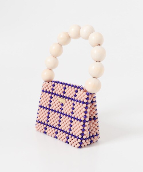 URBAN RESEARCH DOORS（アーバンリサーチドアーズ）の「TOOS　WOOD BALL HANDBAG（ハンドバッグ・レディース・BEIGE・One）」の4枚目の写真