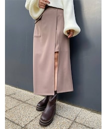 MURUA | ワイドベルトラップスカート(スカート)