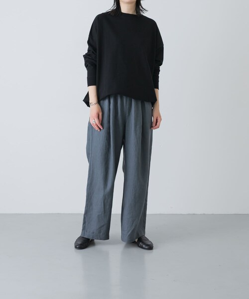 かぐれ（カグレ）の「コットンドロストヘムカットソー（Tシャツ/カットソー・レディース・BLACK/GRAY/OATMEAL・Free）」の11枚目の写真
