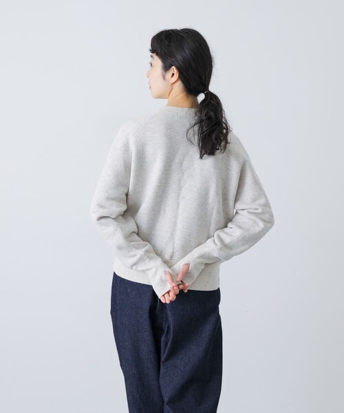 かぐれ（カグレ）の「コットンリヨセルショートプルオーバー（Tシャツ/カットソー・レディース・L/GRAY/NAVY/CHARCOAL・Free）」の16枚目の写真