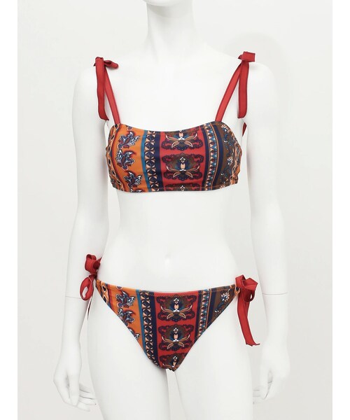 EVRIS（エヴリス）の「ORIGINAL PATTERN Swimwear（水着・レディース・レッド/ネイビー・F）」の2枚目の写真