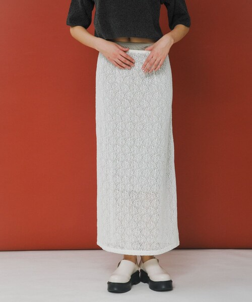 LAATO（ラート）の「melon lace skirt（スカート・レディース・インク/サブレ/パール・Free）」の8枚目の写真