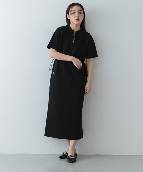 SENSE OF PLACE by URBAN RESEARCH（センスオブプレイスバイアーバンリサーチ）の「『洗濯可』フォルムニットワンピース（ワンピース・レディース・BLACK/IVORY/BROWN・COMPACT/One）」の18枚目の写真