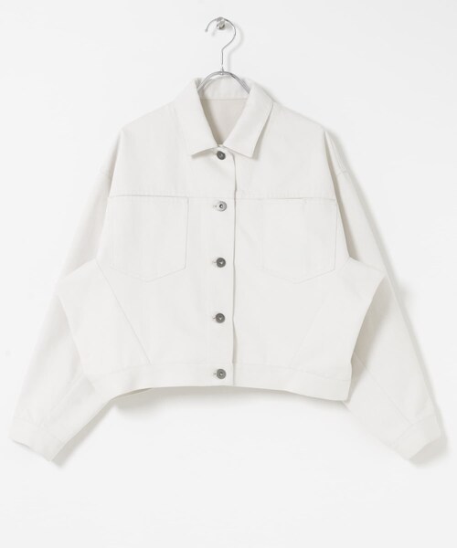 URBAN RESEARCH ROSSO（アーバンリサーチロッソ）の「デニムドルマンジャケット（デニムジャケット・レディース・WHITE/INDIGO・Free）」の11枚目の写真