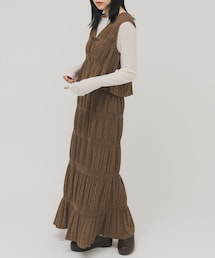 KBF | マジョリカプリーツベストSETスカート(セットアップ)