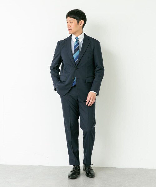 URBAN RESEARCH DOORS（アーバンリサーチドアーズ）の「LIFE STYLE TAILOR　ウールライクコンフォータブルスマートパンツ（スラックス・メンズ・NAVY/GRAY・S/M/L/XL）」の21枚目の写真