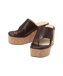 MERCURYDUO | トングデザインコルクウェッジサンダル(サンダル)