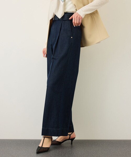 ROPE'（ロペ）の「ライトテンセルデニムベルテッドワイドパンツ（その他パンツ・レディース・ネイビー・34/36/38）」の16枚目の写真
