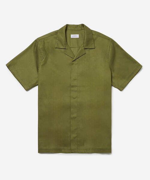 Saturdays NYC(サタデーズ ニューヨークシティ )の「York Camp Collar Ss Shirt(シャツ/ブラウス・メンズ・ブラック/オフホワイト/オリーブ・L/M/S/XL/XS)」の11枚目の写真