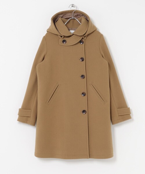 URBAN RESEARCH DOORS(アーバンリサーチドアーズ)の「ショールカラー2WAYロングコート(テーラードジャケット・レディース・CAMEL/NAVY・S/M)」の22枚目の写真