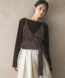 URBAN RESEARCH ROSSO WOMEN | シアーベロアバックシームカットソー(Tシャツ/カットソー)