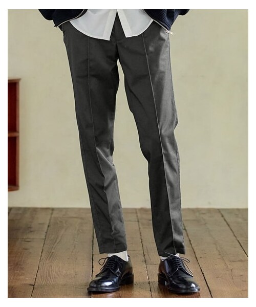 nissen（ニッセン）の「センターシームテーパードパンツ（パンツ・メンズ・グレー/ネイビー/黒・M/L/LL/3L/4L/5L/6L/8L/10L）」の15枚目の写真