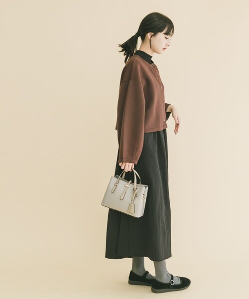 ITEMS URBANRESEARCH(アイテムズ アーバンリサーチ)の「『イージーケア』マルチWAYダンボールカーディガンワンピース(ワンピース・レディース・GRY/BRN・Free)」の19枚目の写真