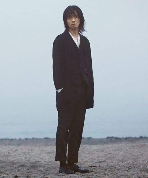 かぐれ（カグレ）の「BRAIN　wool twist yarn pants（その他パンツ・メンズ・CHA.GRAY/NAVY・3/4）」の4枚目の写真