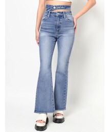 EVRIS | ウエストデザインフレアデニムパンツ(デニムパンツ)