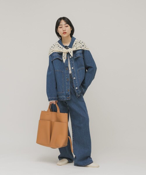 KBF（ケイビーエフ）の「アウトポケットイージーBAG（ショルダーバッグ・レディース・CAMEL/BLACK・One）」の18枚目の写真