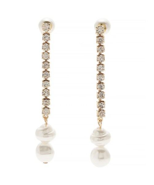 LAGUNAMOON（ラグナムーン）の「LADYフェイクパールビジューチェーンピアス（ピアス（両耳用）・レディース・アイボリー・F）」の4枚目の写真